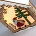 Kép 3/3 - Iris Faház alakú Télapó mintás/18,5x21cm/meleg fehér LED-es fa fénydekoráció