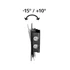 Kép 8/16 - Hama Tilt TV Wall Bracket (26") Black