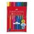 Kép 2/3 - Filctoll készlet, háromszögletű, FABER-CASTELL "Grip", 10 különböző szín