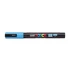 Kép 3/3 - Dekormarker, 0,9-1,3 mm, UNI "Posca PC-3M", világoskék
