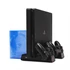 Kép 2/4 - FroggieX Cooling Charging Stand & Storage PS4 fekete konzol hűtő + töltőállomás + lemez tartó