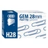 Kép 3/4 - Gemkapocs, 28mm, ICO, 100db/doboz