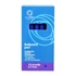 Kép 2/9 - Golyóstoll 0,7mm, gumírozott kék átlátszó test, Bluering® , írásszín kék