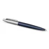 Golyóstoll, 0,7 mm, ezüst színű klip, royal kék tolltest, PARKER, 