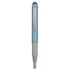 Kép 1/6 - Golyóstoll, 0,24 mm, teleszkópos, rozsdamentes acél, világoskék tolltest, ZEBRA "Telescopic Metal Stylus", kék