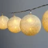 Kép 1/3 - Iris Gömb alakú 6cm/színes fonott/1,5m/meleg fehér/10db LED-es/USB-s fénydekoráció