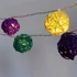 Kép 2/5 - Iris Gömb alakú fonott/rattan/4m/több színű/20db LED-es/3xAA elemes fénydekoráció
