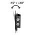 Kép 13/16 - Hama Tilt TV Wall Bracket (26") Black