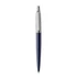 Golyóstoll, 0,7 mm, ezüst színű klip, royal kék tolltest, PARKER, 