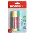 Ragasztóstift, pasztell színű tokban, 2x40 g, KORES, vegyes színek
