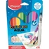 Akvarell filctoll készlet, 3,6 mm, ecsettel, MAPED 