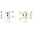 Kép 2/2 - IMOU Cube beltéri, 4MP, 2,8mm(97°),H265, 25fps, IR10m, mikrofon/hangszóró, microSD, fix lencsés Wifi csempekamera