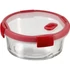 Kép 1/2 - Ételtartó, kerek, üveg, 0,6 l, CURVER "Smart Cook", piros