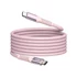 USB kábel, USB-C - USB-C, 1,2 m, 60W, mágneses, VERBATIM, rózsaszín