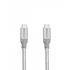 USB kábel, USB-C 3.1 - USB-C , 30 cm, VERBATIM, ezüst