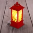 Kép 1/2 - Iris Karácsonyi Mikulás mintás 13x5,3x5,3cm LED-es piros lámpás