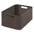 Kép 2/2 - Rattan hatású kosár, 18l, sötétbarna, CURVER "Style M"