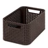 Kép 2/2 - Rattan hatású kosár, 6l, sötétbarna, CURVER "Style S"