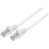 Kép 1/3 - Manhattan Kábel - SFTP Patch (Cat7 600Mhz - Cat6a RJ45 moduláris csatlakozóval, LSOH, 100% réz, 1.5m, Fehér)
