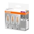 Kép 2/3 - Osram Base átlátszó üveg búra/4W/470lm/4000K/E14/dobozos LED gyertya izzó 3 db