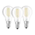 Kép 1/2 - Osram Base átlátszó üveg búra/4W/470lm/4000K/E14 LED kisgömb izzó 3 db