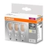 Kép 2/3 - Osram Base átlátszó üveg búra/4W/470lm/2700K/E14 LED kisgömb izzó 3 db