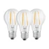 Osram Base átlátszó üveg búra/7W/806lm/2700K/E27/dobozos LED körte izzó 3 db