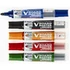 Táblamarker készlet, 2,3 mm, kúpos, tartóval és szivaccsal, PILOT 