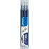 Kép 2/3 - Rollertoll betét, 0,25 mm, 3db, törölhető, PILOT "Frixion Ball/Clicker", tintakék