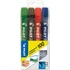 Kép 1/2 - Alkoholos marker, 1-4,5 mm, kúpos, PILOT "Permanent Marker 100", 4 szín