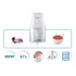 Kép 4/5 - Philips Daily Collection HR1393/00 fehér aprító