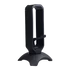 Kép 6/6 - Rampage Fejhallgató állvány - RM-H66 GUARD (fekete, műanyag, USB HUB, Egérkábel tartó, RGB)