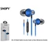 Kép 3/3 - Snopy Fülhallgató - SN-J19 (mikrofon, 3.5mm TRRS jack, 1.2m kábel, kék)