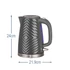 Kép 7/10 - Russell Hobbs 26382-70/RH Groove szürke vízforraló