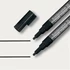 Kép 1/3 - Folyékony krétamarker, kúpos hegy, 1-2mm SIGEL, fekete, 2db/cs
