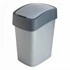 Kép 1/2 - Szemetes billenő fedeles CURVER Pacific Flip Bin 25l grafit-alumínium ezüst