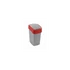 Kép 2/2 - Szemetes billenő fedeles CURVER Pacific Flip Bin 10l piros-ezüst