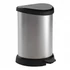 Kép 2/2 - Pedálos szemetes, fémhatású, 15 l, CURVER