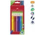Kép 2/2 - Színes ceruza készlet, háromszögletű, FABER-CASTELL "Jumbo", 10 különböző szín