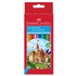 Kép 2/2 - Színes ceruza készlet, hatszögletű, FABER-CASTELL "Classic", 12 különböző szín