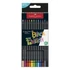Kép 2/2 - Színes ceruza készlet, háromszögletű, FABER-CASTELL "Black Edition", 12 különböző szín