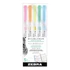 Kép 5/5 - Szövegkiemelő készlet, 1,0/3,5 mm, kétvégű, ZEBRA "Mildliner Fluorescent", 5 szín