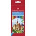 Kép 1/2 - Színes ceruza készlet, hatszögletű, FABER-CASTELL "Classic", 12 különböző szín