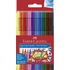 Kép 1/3 - Filctoll készlet, háromszögletű, FABER-CASTELL "Grip", 10 különböző szín