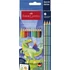 Kép 1/4 - Színes ceruza készlet, háromszögletű, FABER-CASTELL "Grip Dinoszaurusz" 10+3 különböző szín