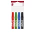 Flipchart marker készlet, 1-4 mm, vágott, ICO 