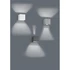 Kép 7/7 - TRIO 226860231 Adaja fehér kültéri LED fali lámpa