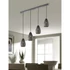Kép 2/2 - TRIO 301300442 Onyx 42W antracit függesztett lámpatest