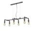 Kép 1/3 - TRIO 307000688 GOTHAM 6 x E27 antik ezüst többágú függeszték