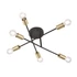 Kép 1/2 - TRIO 606700632 Cross 40W E27 fekete mennyezeti lámpatest